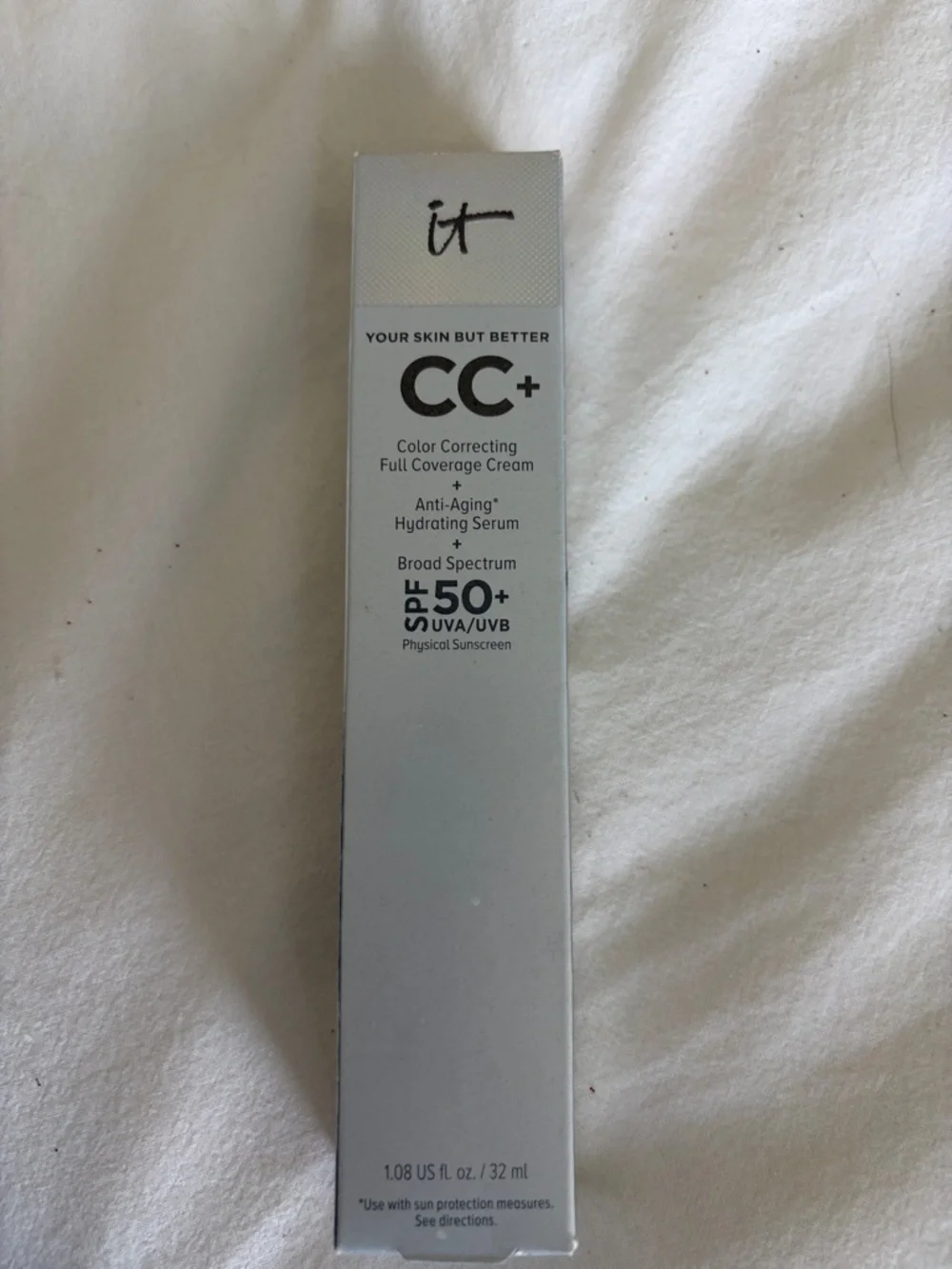 IT Cosmetics CC+ Full Coverage Cream SPF 50+ neutral tan brand new never opened - Picture 1 of 4
